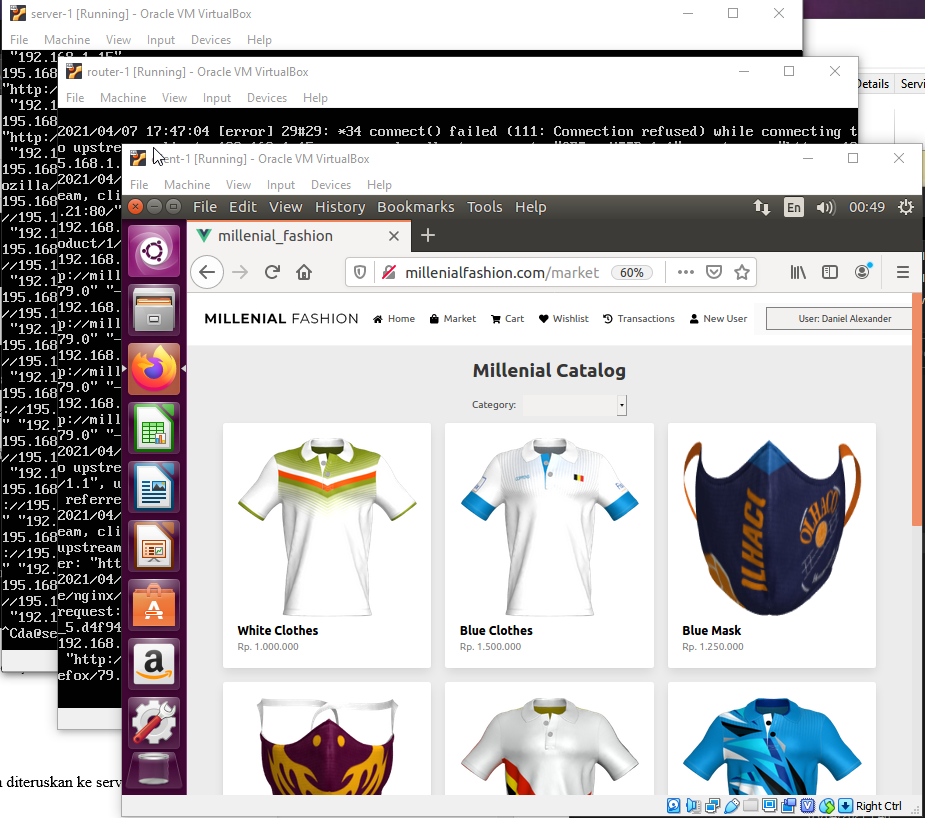 Implementation screenshots